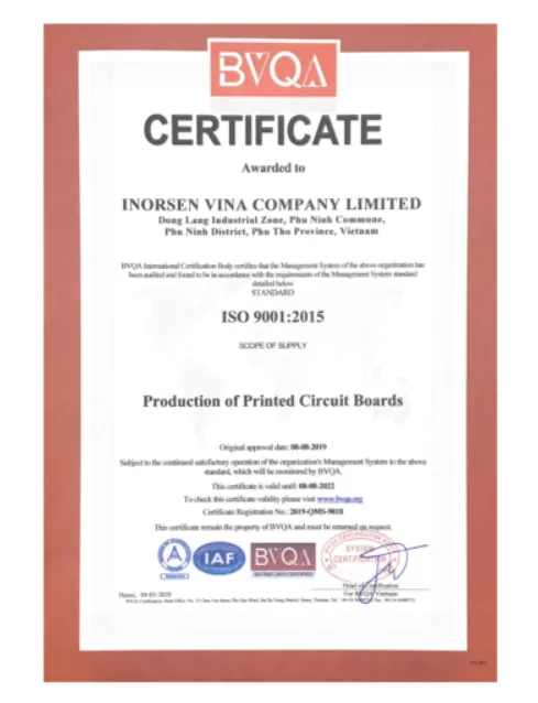 Certification